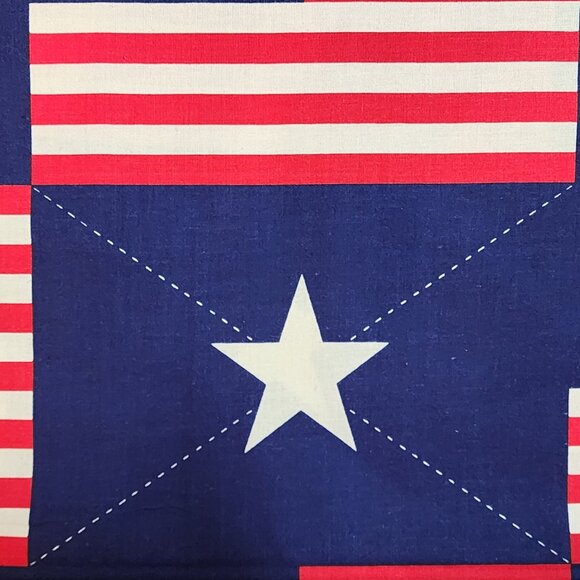 Patriotic Cotton Fabric Red White Blue Flags by Traditions 2yds 12" 46" Wide - Picture 3 of 6